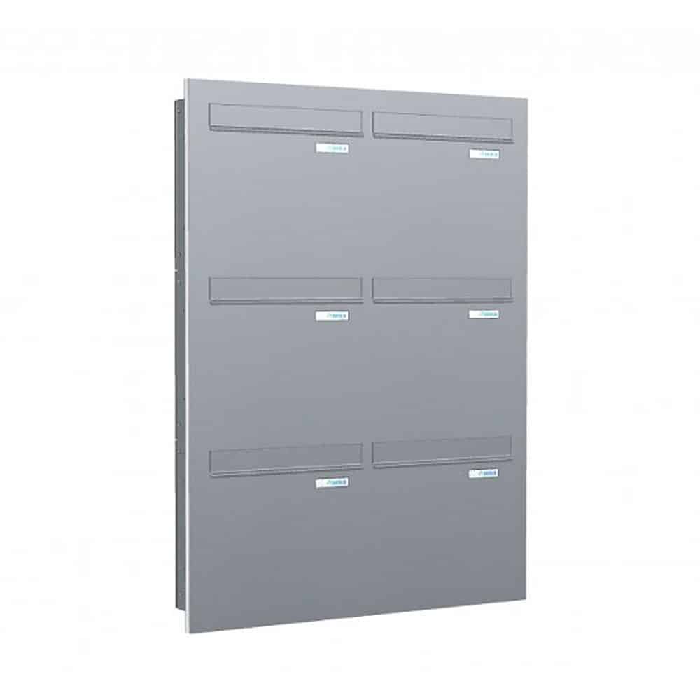 Post Boxes For Flats Lad 04 Door Panel 6 Bank