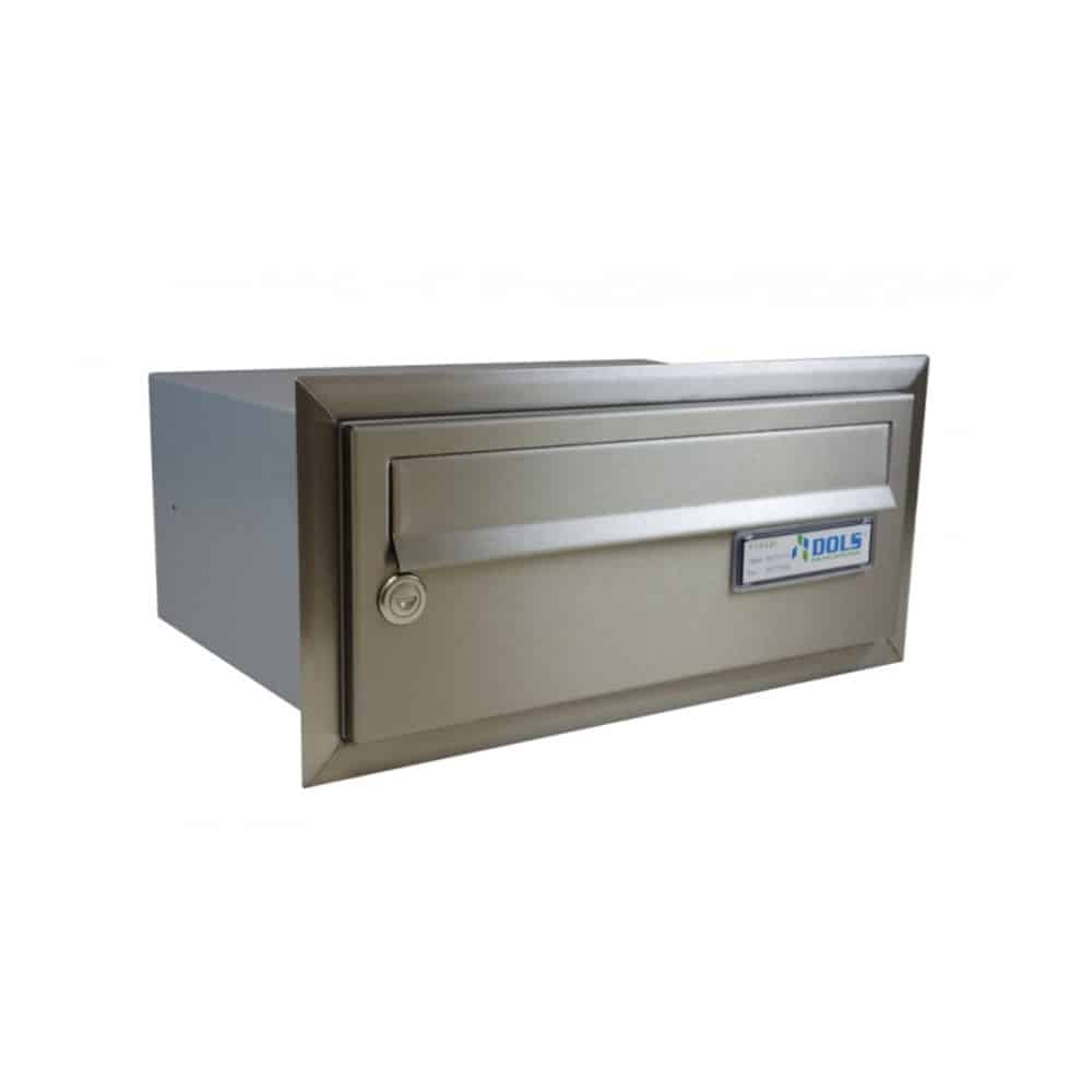 Post Boxes For Flats Lbd 015 Recess Mounted Stainless Steel 16 Bank