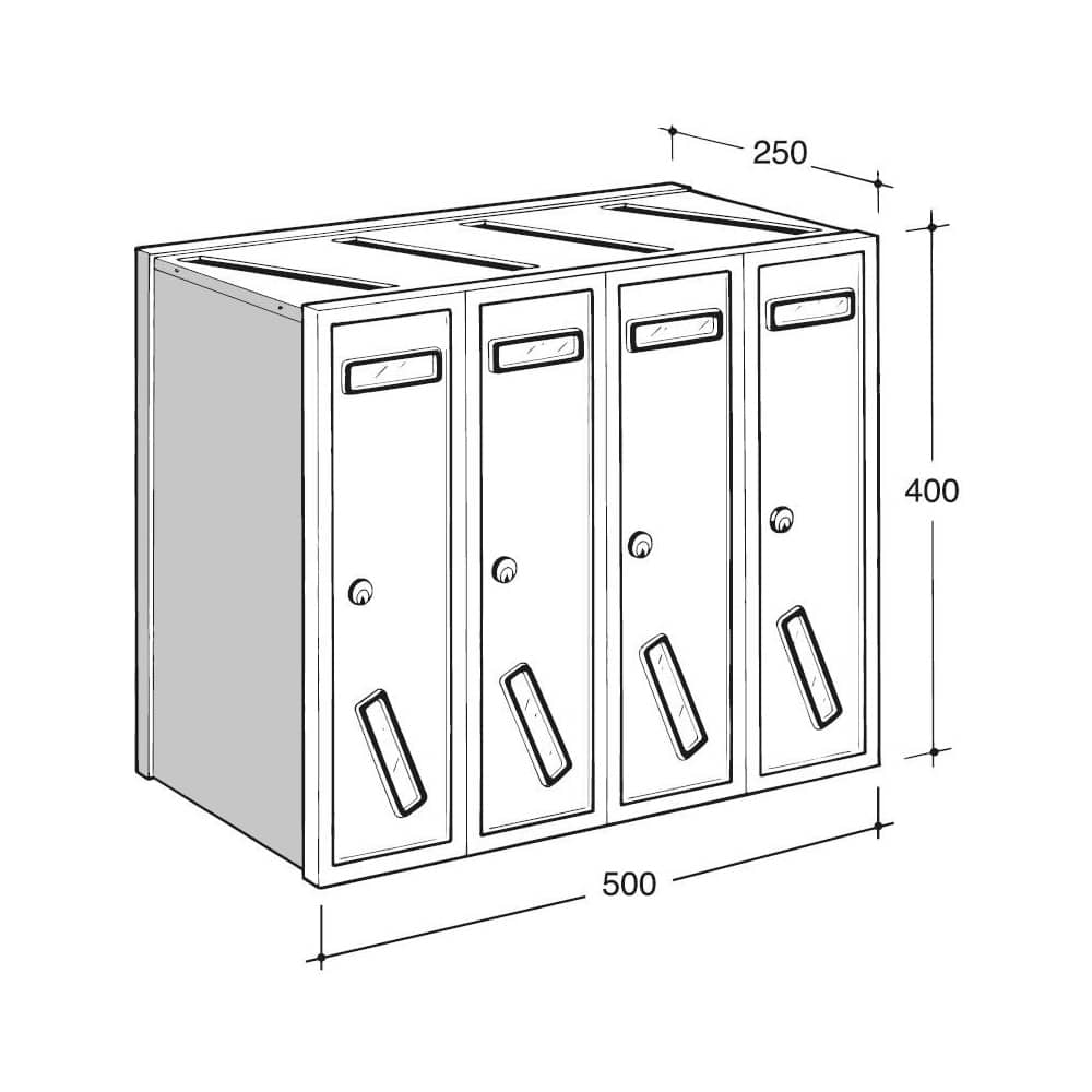 Post Boxes For Flats Urbano Multiplo S1v