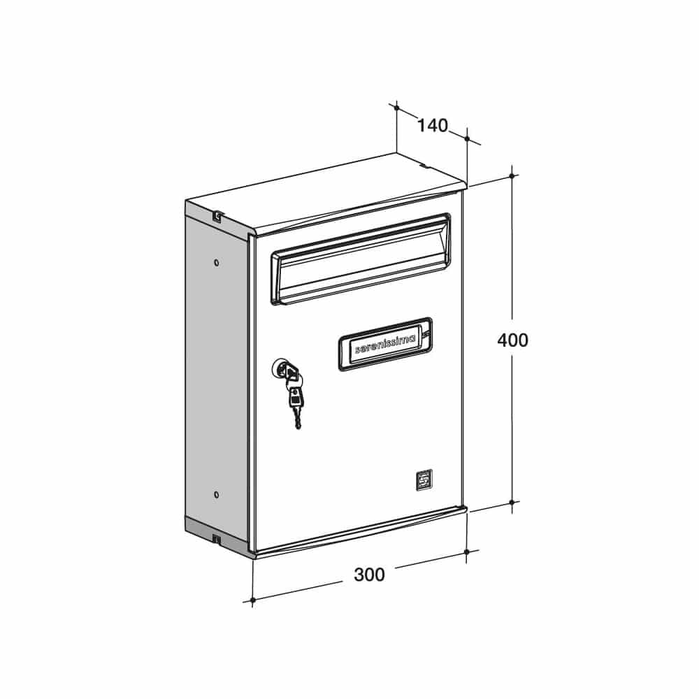 Post Boxes For Flats Urbano Multiplo Stainless Steel