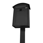 Post Boxes For Sale Albertina Grey With Black Stand