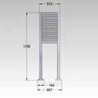 Postboxes For Flats E3 Zws Free Standing Drawing