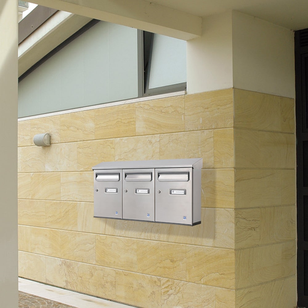 Postboxes For Flats Urbano Multiplo Stainless Steel