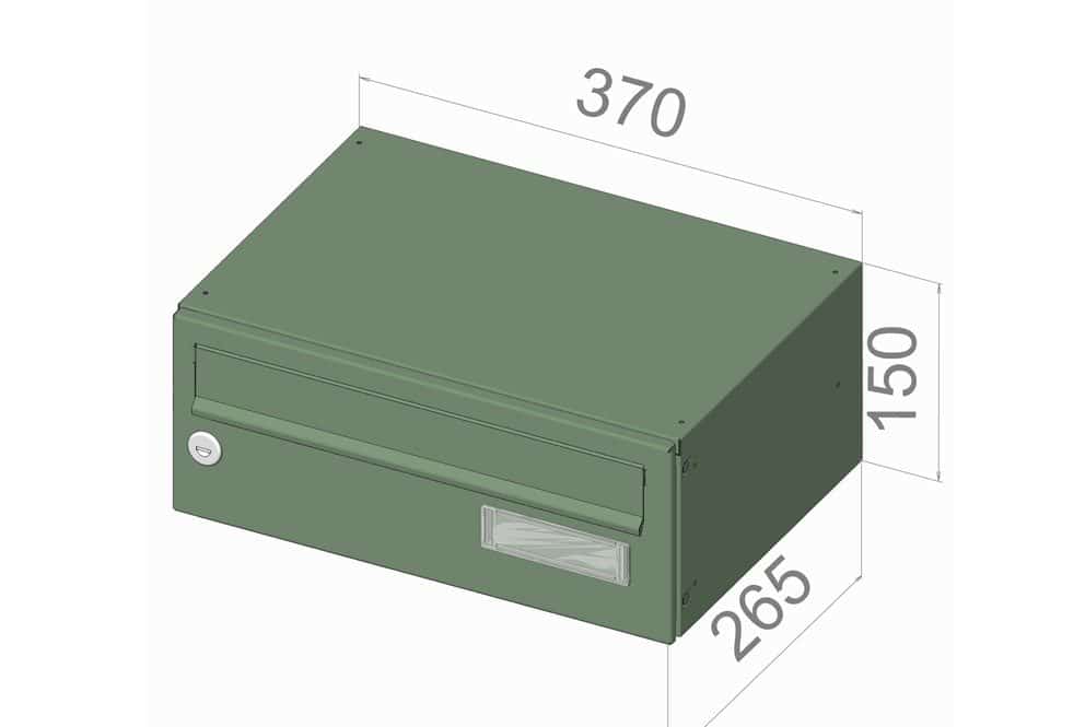 City Hall LBD-015 Free Standing Powder Coated Post Boxes For Flats single dimensions