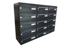 City Hall LBD-015 wall mounted internal-external communal post boxes