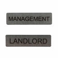Numbering plate for communal letterboxes