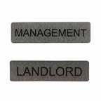 Numbering plate for communal letterboxes