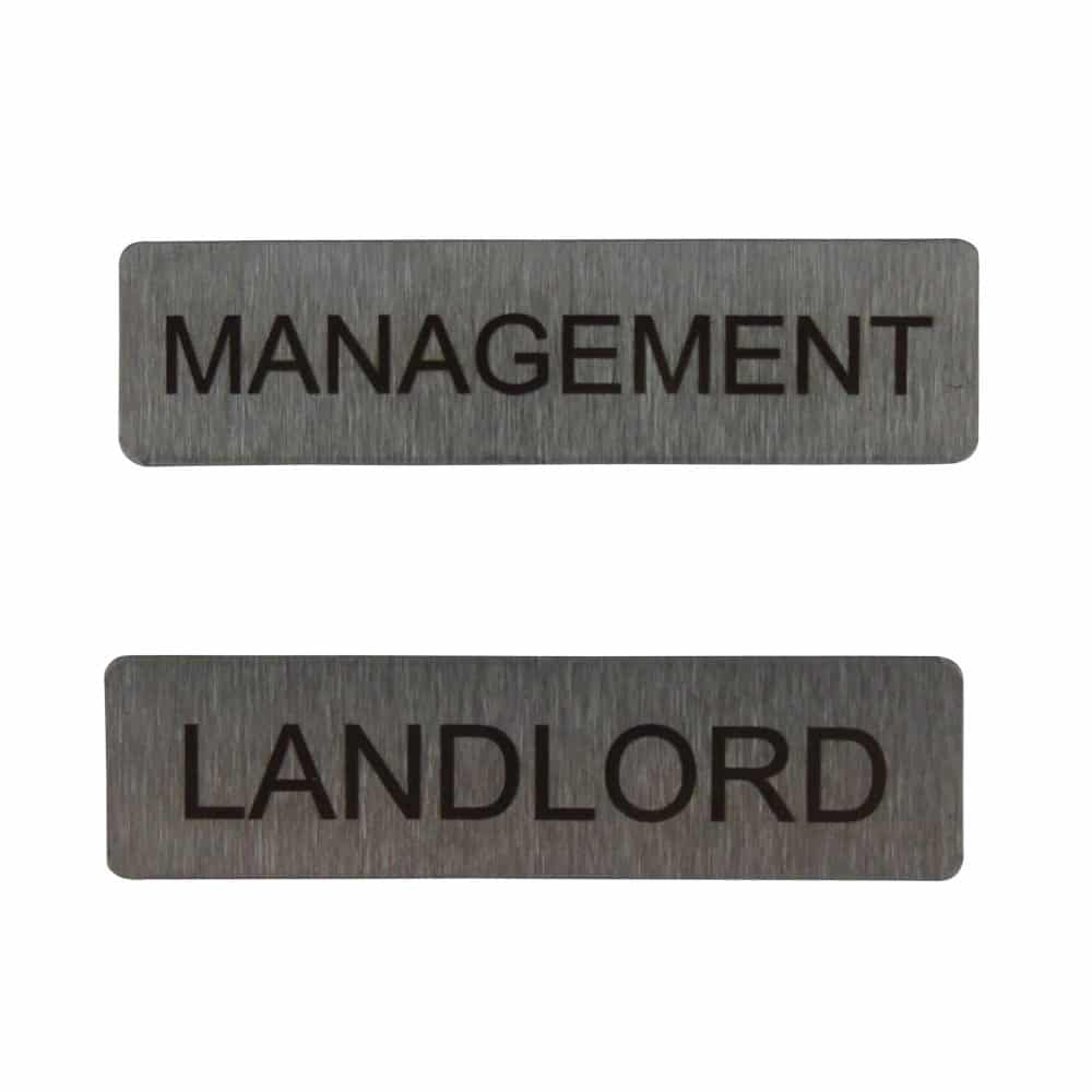 Numbering plate for communal letterboxes