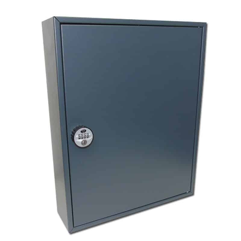 Secure key cabinet with combination lock