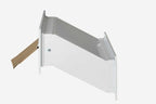 Muretto white through the wall letterbox
