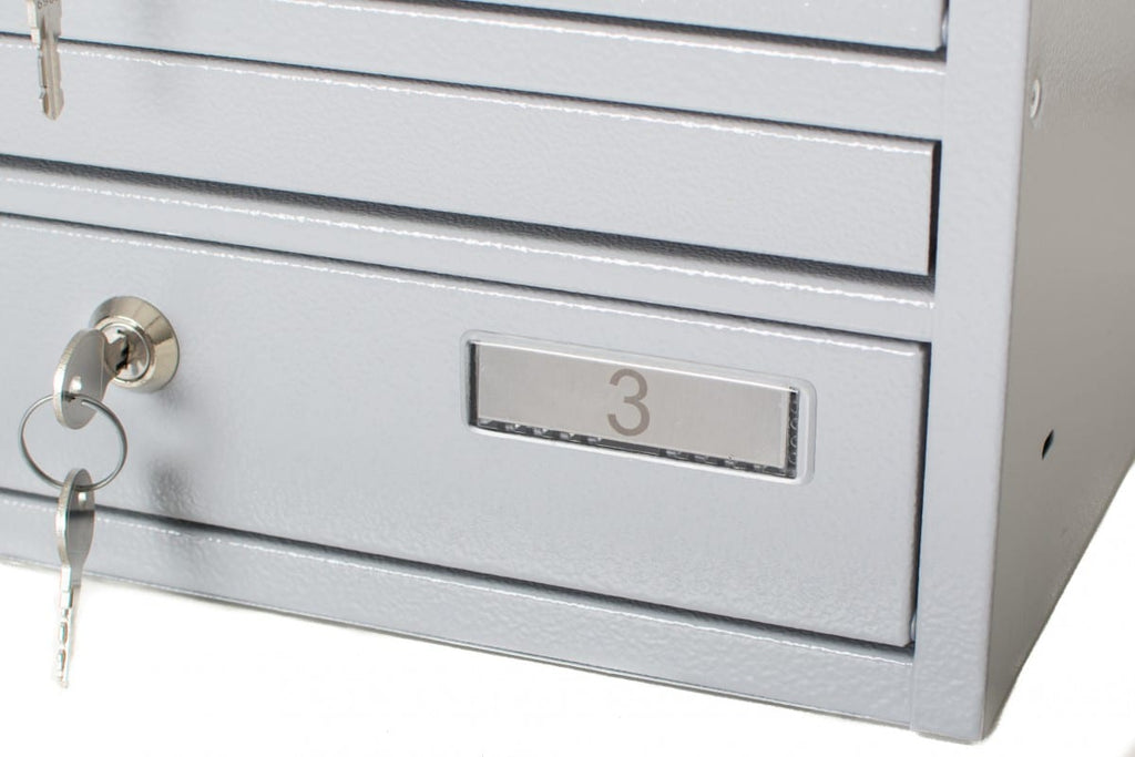 Numbering for communal post boxes