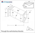 through the wall letterbox Muretto