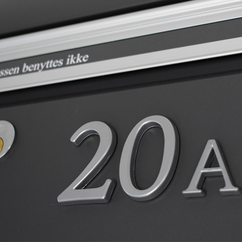 Small Self Adhesive Numbers Silver