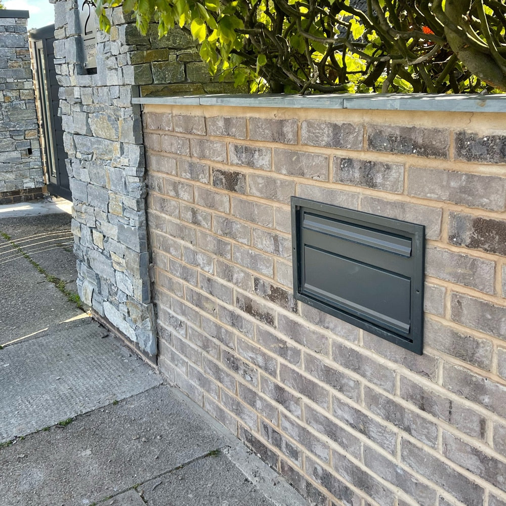 Through The Wall Letterbox Sierra Ls Ral 7016 Grey
