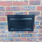 Through The Wall Post Box Sierra Black