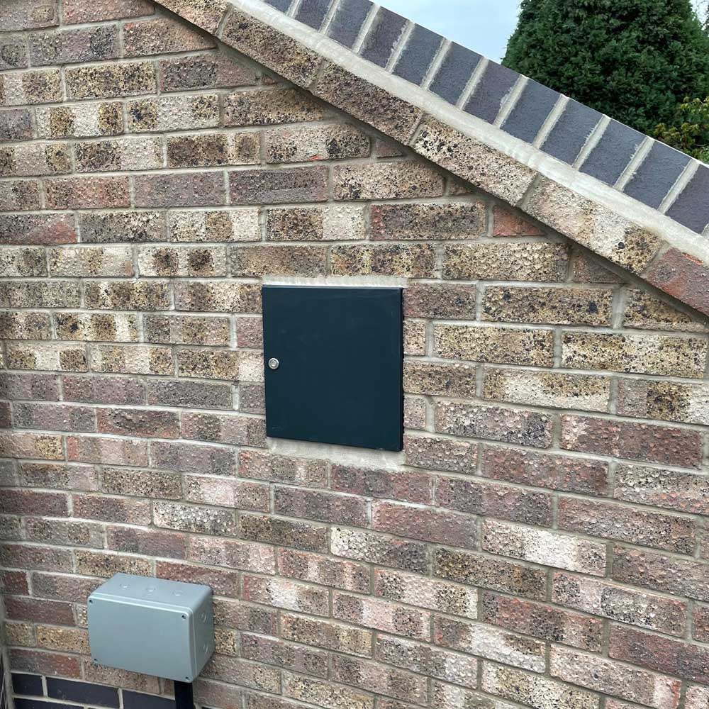 Through Wall Letterbox Lfd 041 Dark Grey