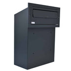 Through Wall Letterbox W3 1 Dark Grey