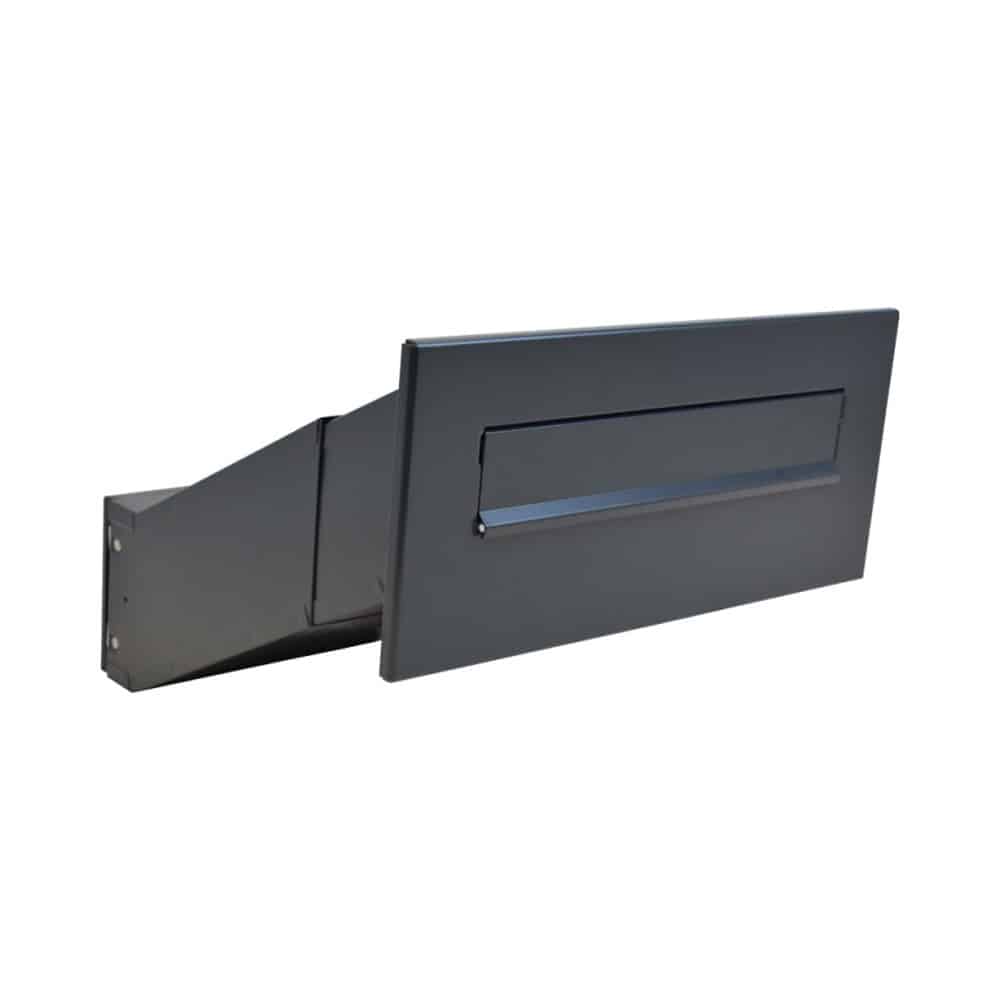 Through Wall Post Box Ldd 041 Dark Grey