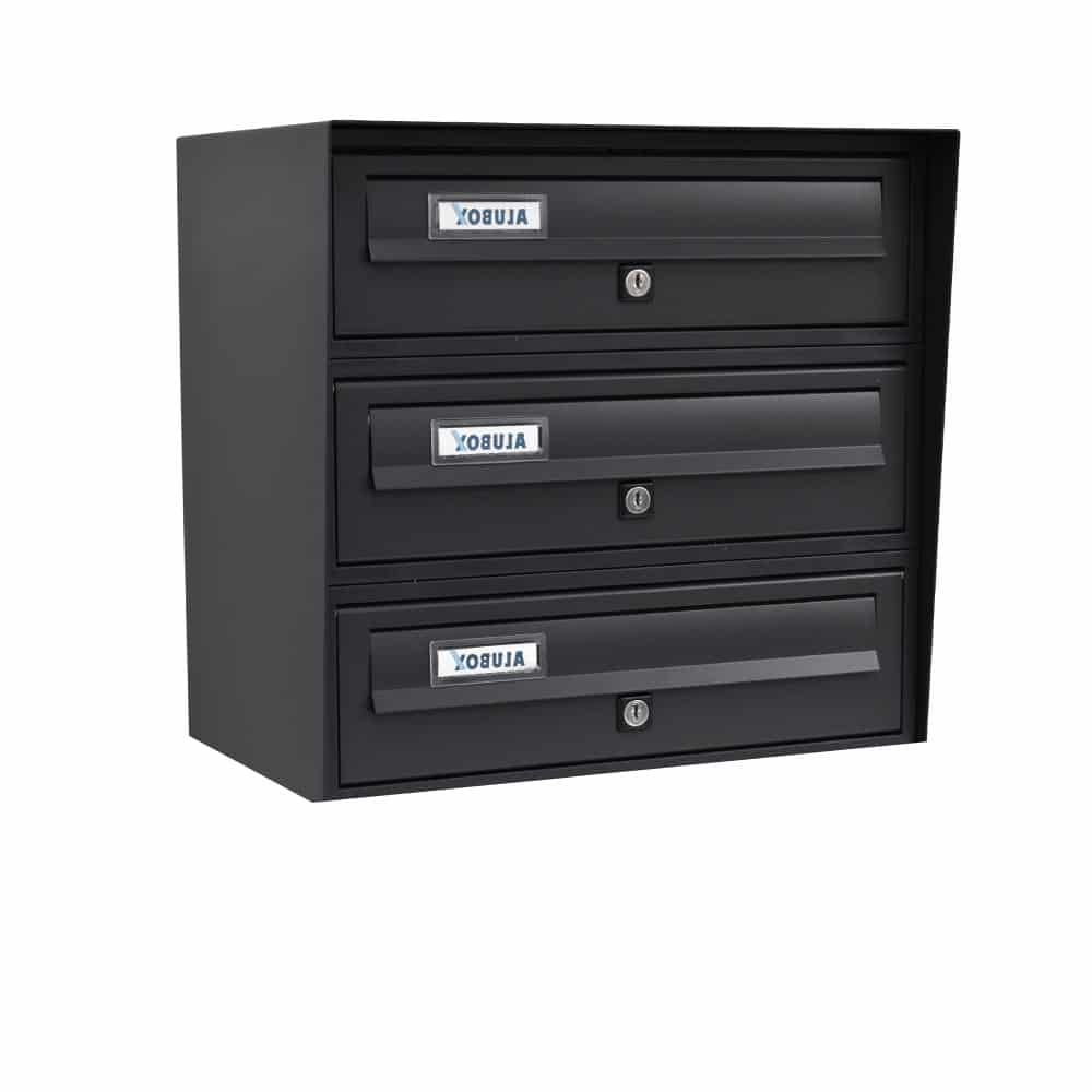 Tocco Di Italia Slim Wall Mounted 3 Bank Grey 7016