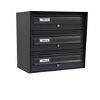 Tocco Di Italia Slim Wall Mounted 3 Bank Grey 7016