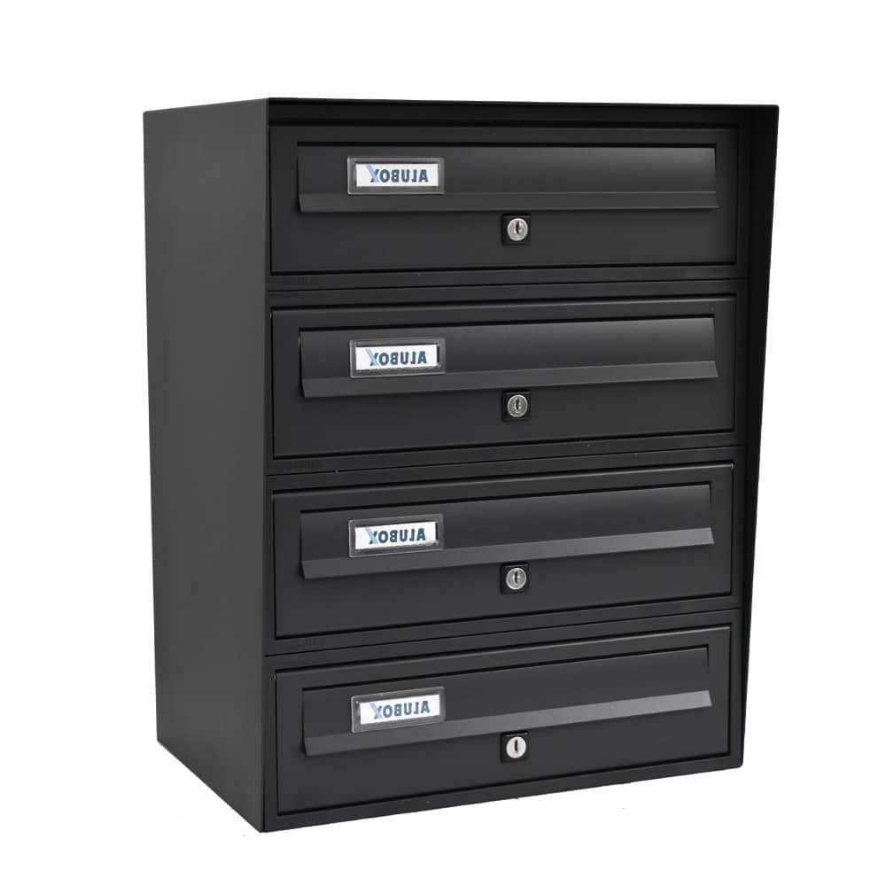 Toco Di Italia Slim Wall Mounted 4 Bank Grey 7016