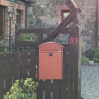 Wall Mounted Letterbox Albertina Red
