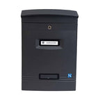 Wall Mounted Letterbox Gioiosa Dark Grey Front View