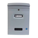 Wall Mounted Letterbox Moda Italiana Gioiosa Silver Front