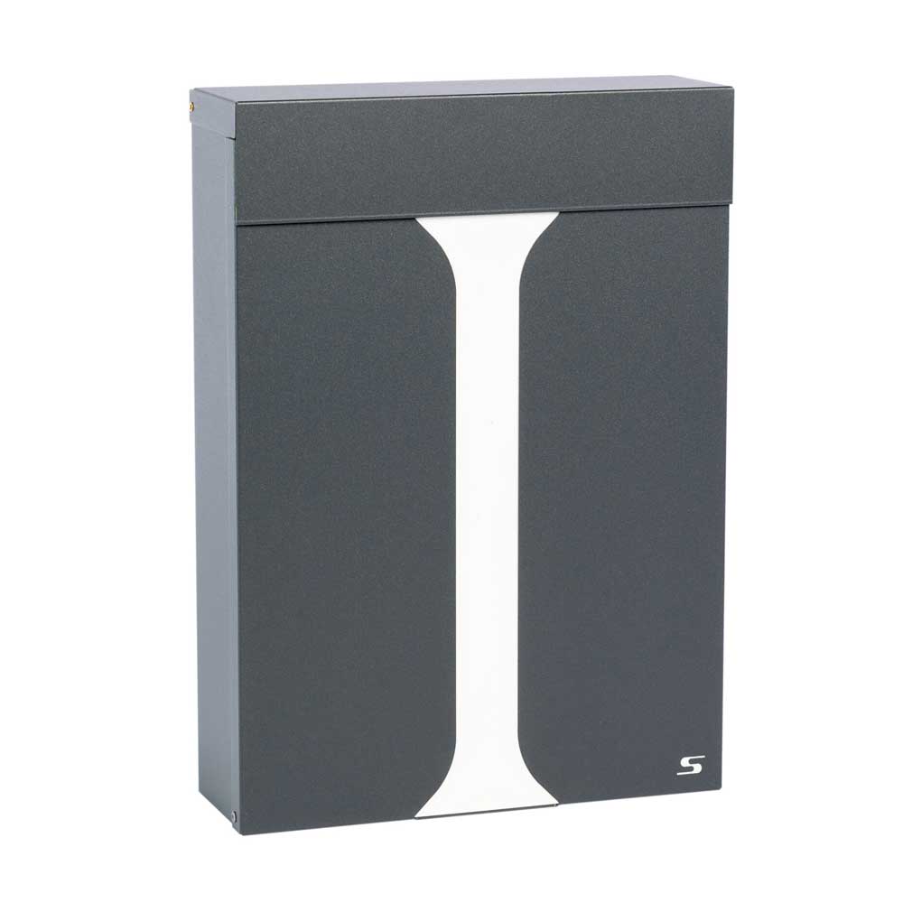Wall Mounted Letterbox San Martino Grey White