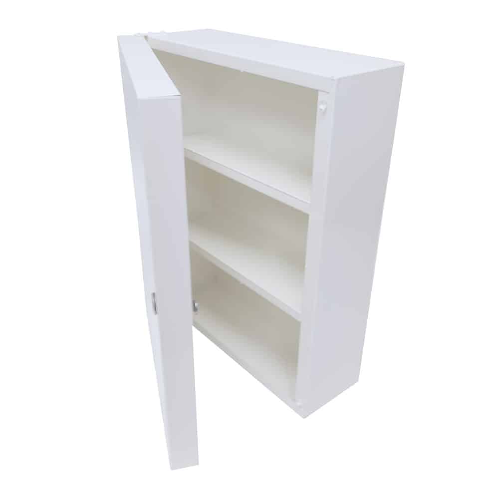 Wall Mounted Medicine Box White Half Open