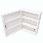 Wall Mounted Medicine Box White Open