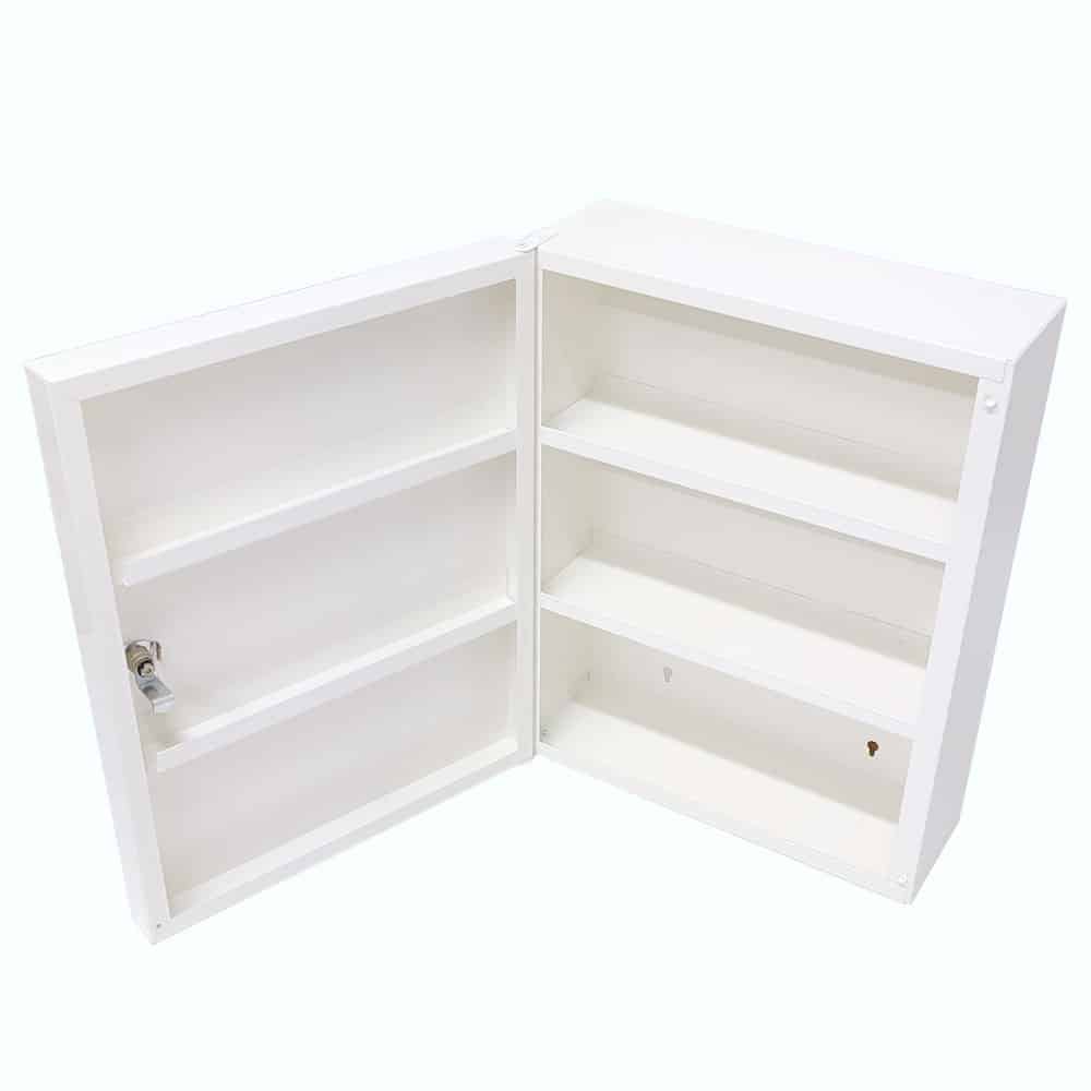 Wall Mounted Medicine Box White Open