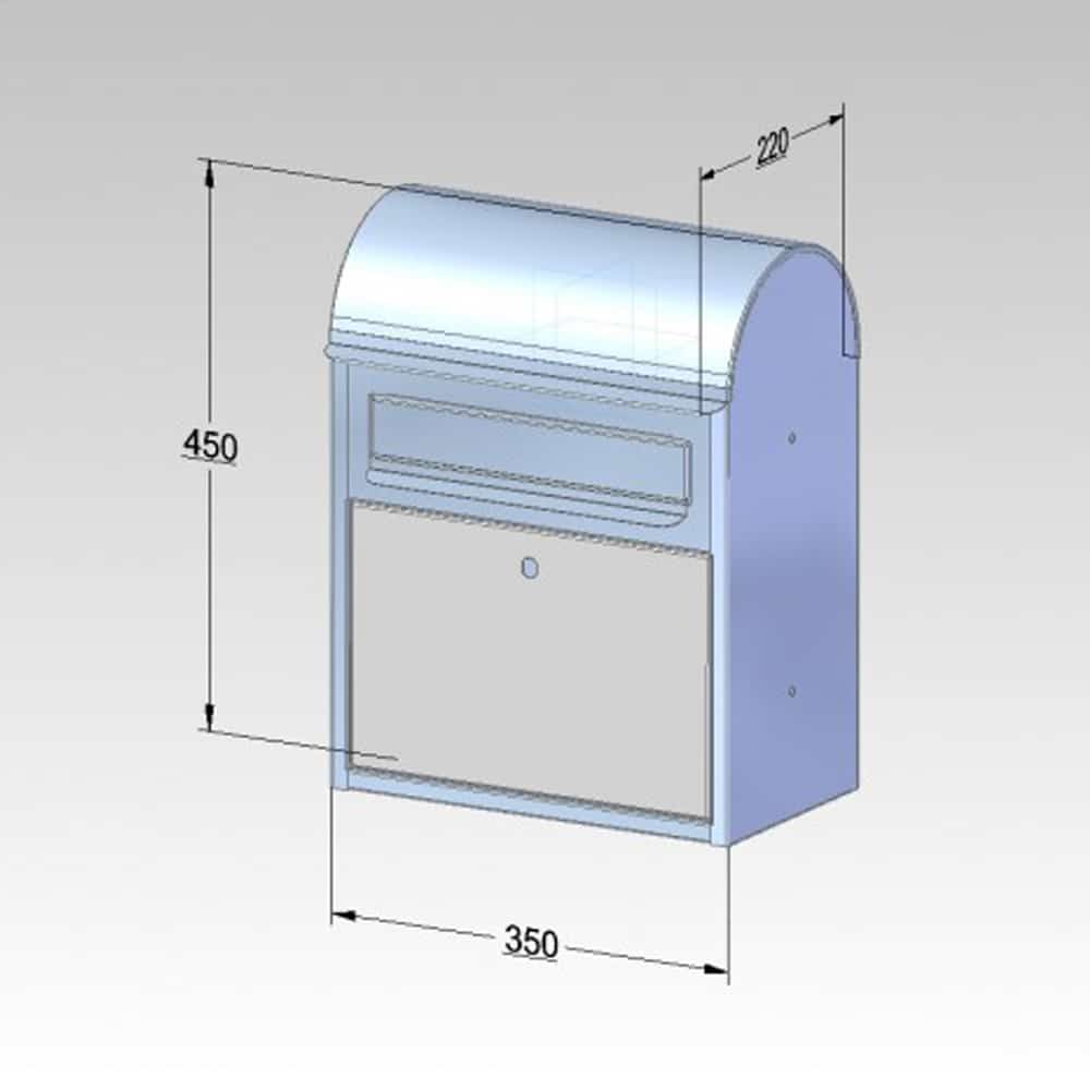 Wall Mounted Post Box Master Dimensions