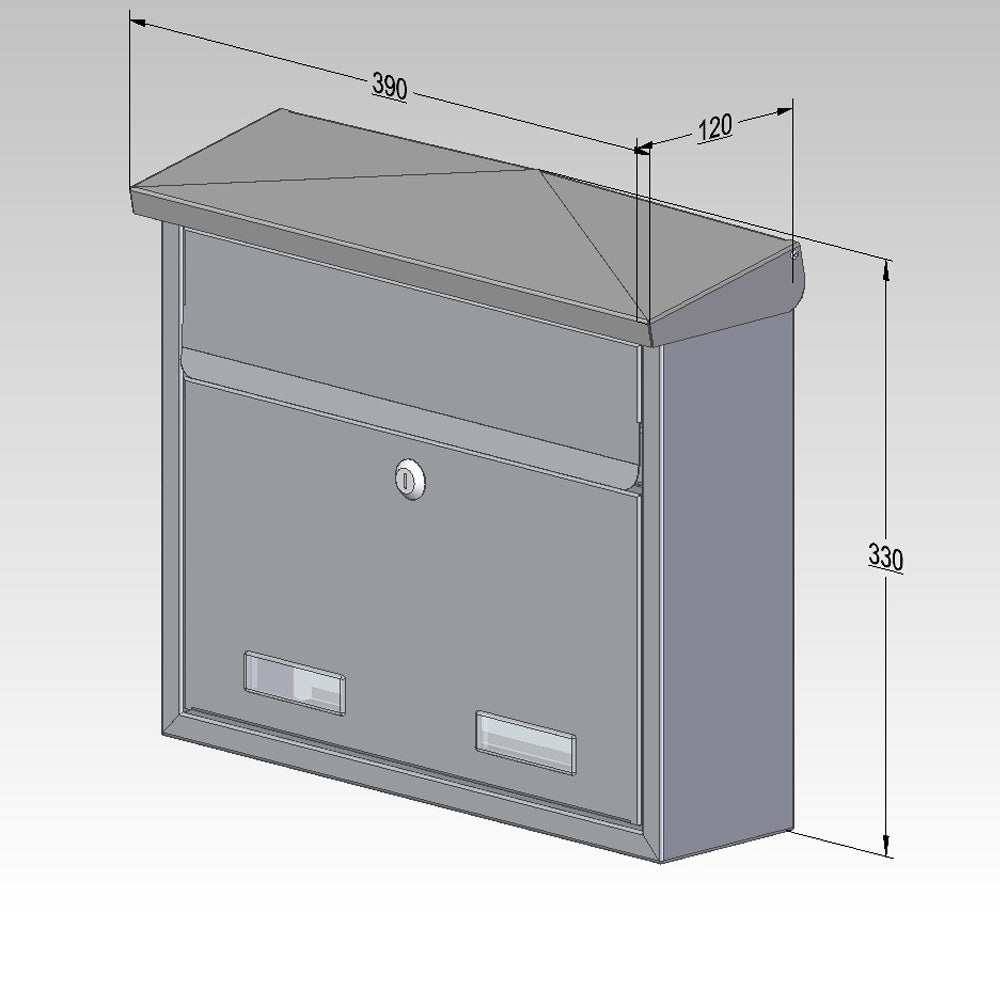 Wall Mounted Post Box Sd5 Dimensions