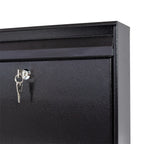 Wall Mounted Post Box W2 Black Gloss