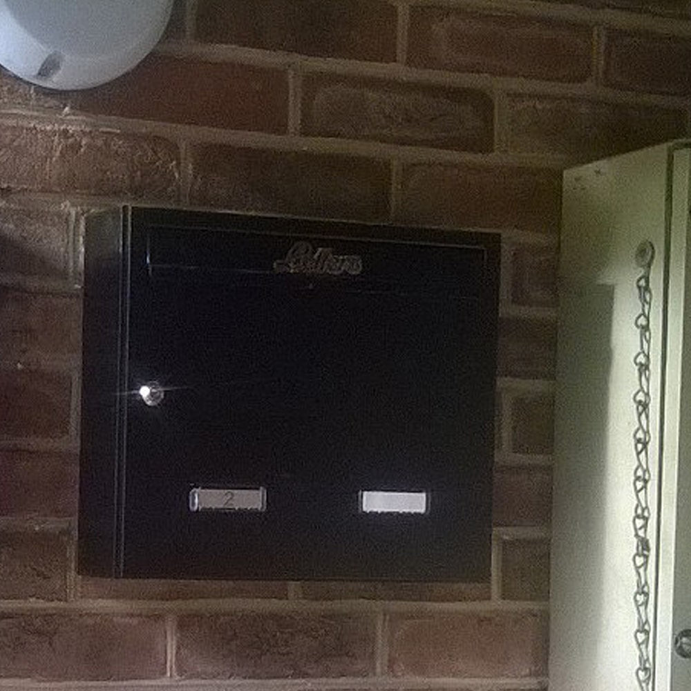 Wall Mounted Post Box W4 Black