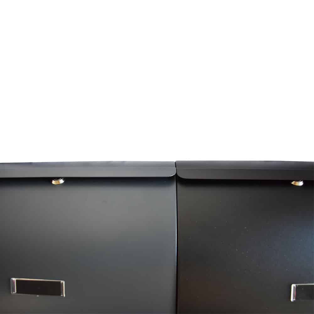 Wall Mounted Post Box Wa1 Grey Black