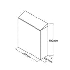 Wall Mounted Post Box Wren Dimensions