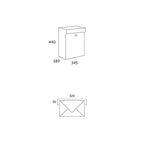 Wall Mounted Postbox Allux Grundform Villa